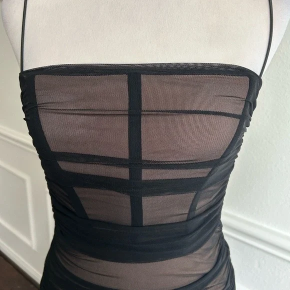 Nookie Black Bodycon Dress, Size XS - Picture 4 of 6